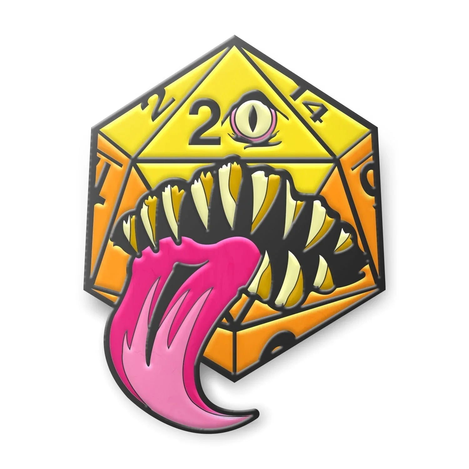 Mimic Die - Hard Enamel Adventure Dice Pin Metal by Norse Foundry - Out of Play
