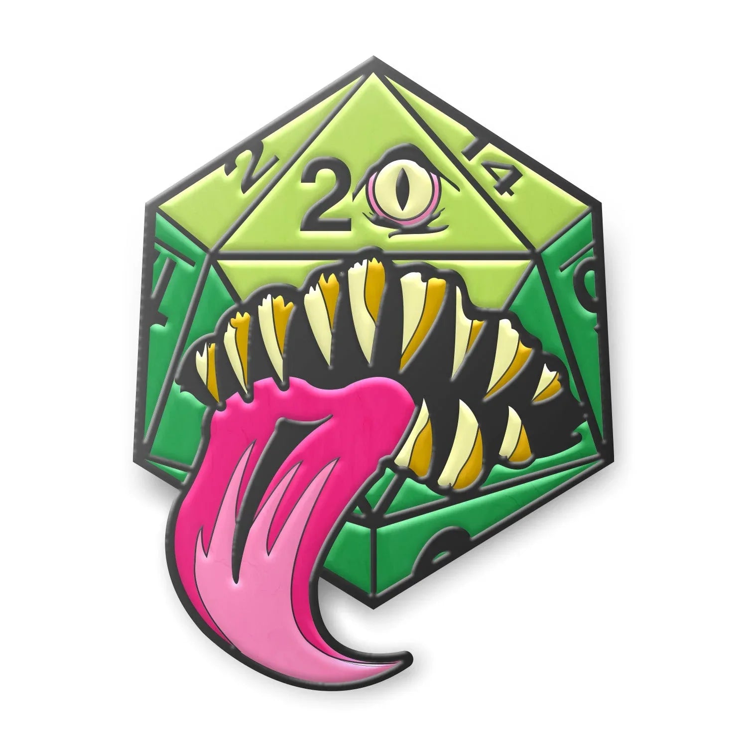 Mimic Die - Hard Enamel Adventure Dice Pin Metal by Norse Foundry - Out of Play