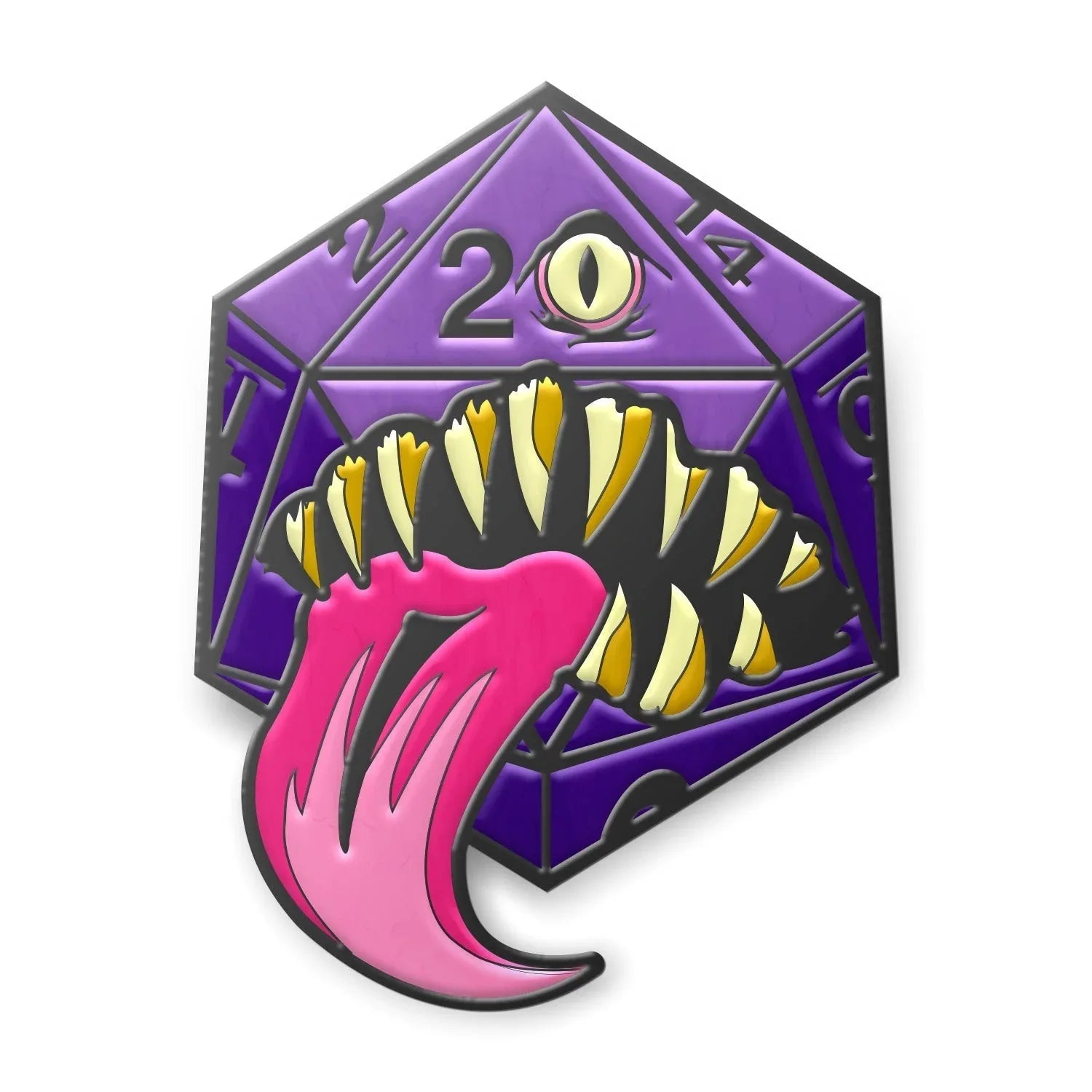 Mimic Die - Hard Enamel Adventure Dice Pin Metal by Norse Foundry - Out of Play