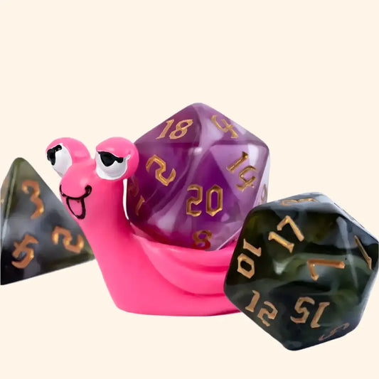 Mini Cute Snail Dice 1Pc Display - Out of Play