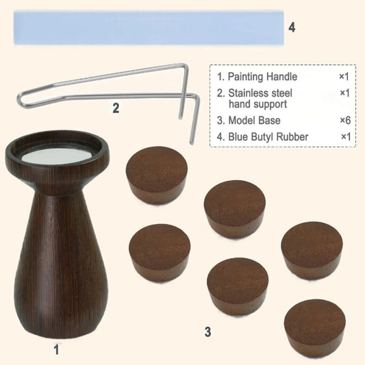 Model Wood Painting Holder - Out of Play Board Game Accessories