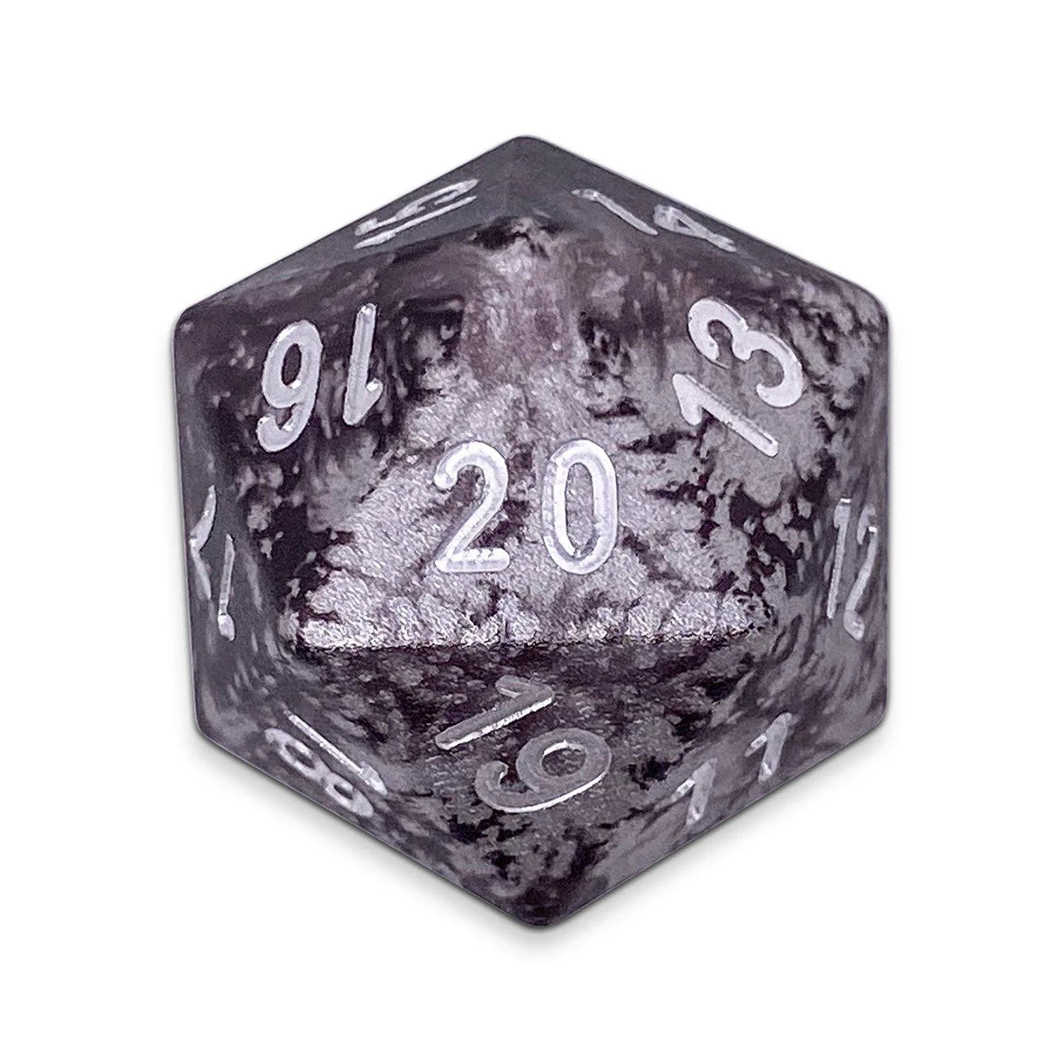 Single Wondrous Dice® Countdown D20 in Mummy Lord by 6063 Aircraft Grade Aluminum - Out of Play
