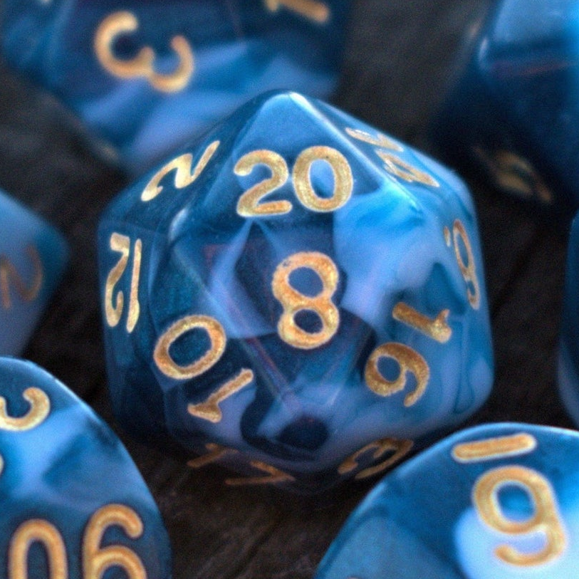Murky Waters Acrylic Dice Set
