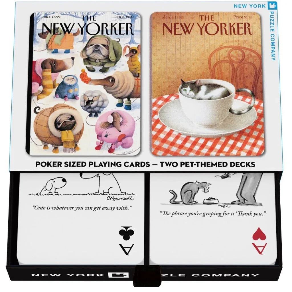 Dog and Cat Cartoons Double Deck Playing Cards - Out of Play