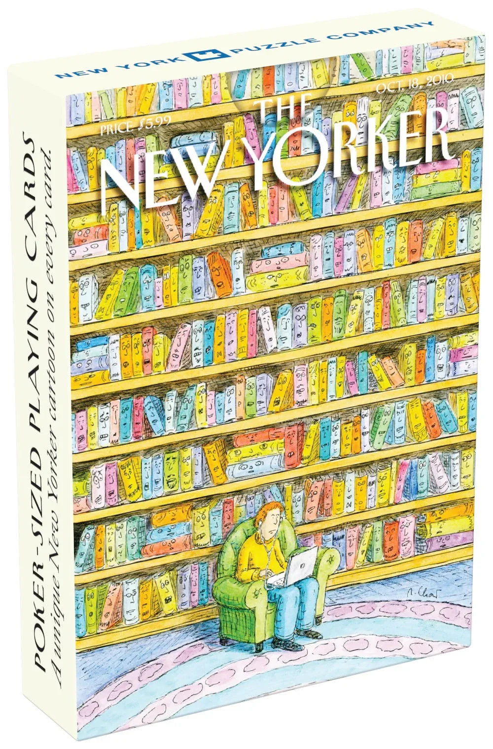 Book Lover Cartoons Playing Cards - Out of Play