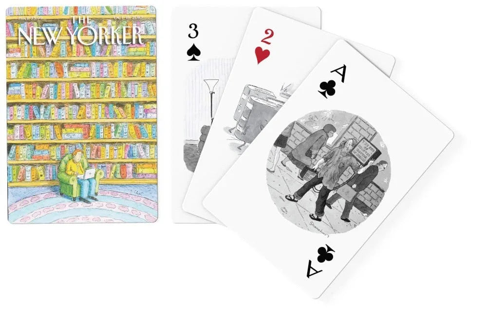 Book Lover Cartoons Playing Cards - Out of Play