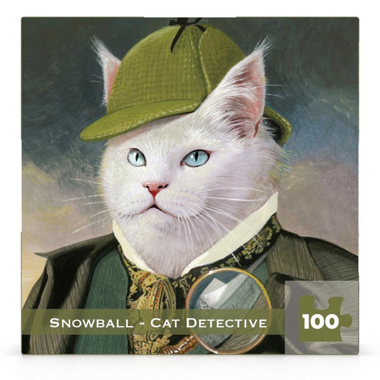 Snowball - Cat Detective Mini New York Puzzle Company