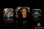Day of the Dead Dice - Orange Coffin