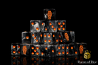 Day of the Dead Dice - Orange Coffin