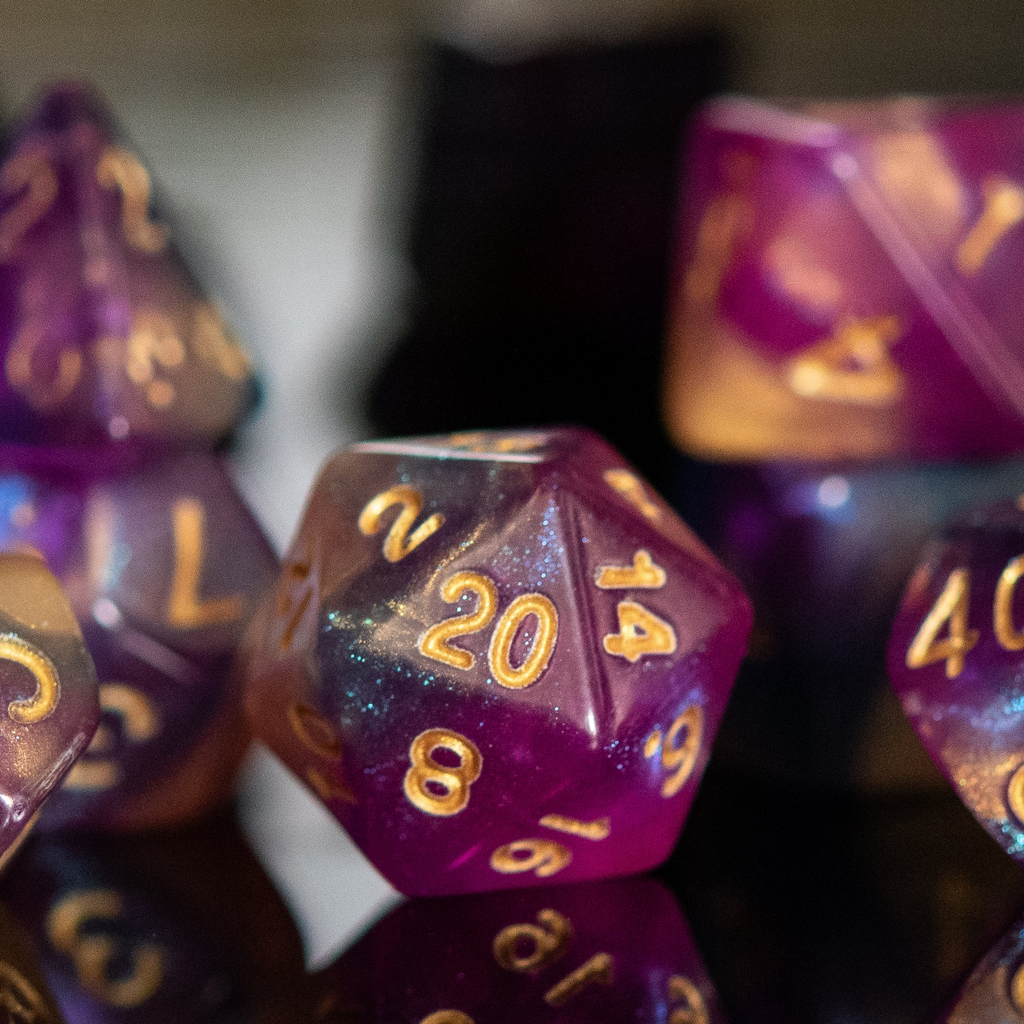 Orion Galaxy Acrylic Dice Set
