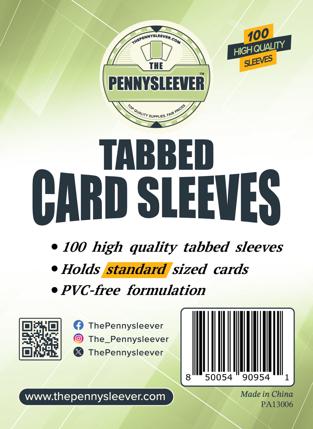 Tabbed Card Sleeves (100 count) - Out of Play