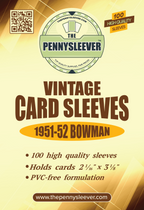 Vintage Card Sleeves 1951-52 Bowman (100 count) - Out of Play