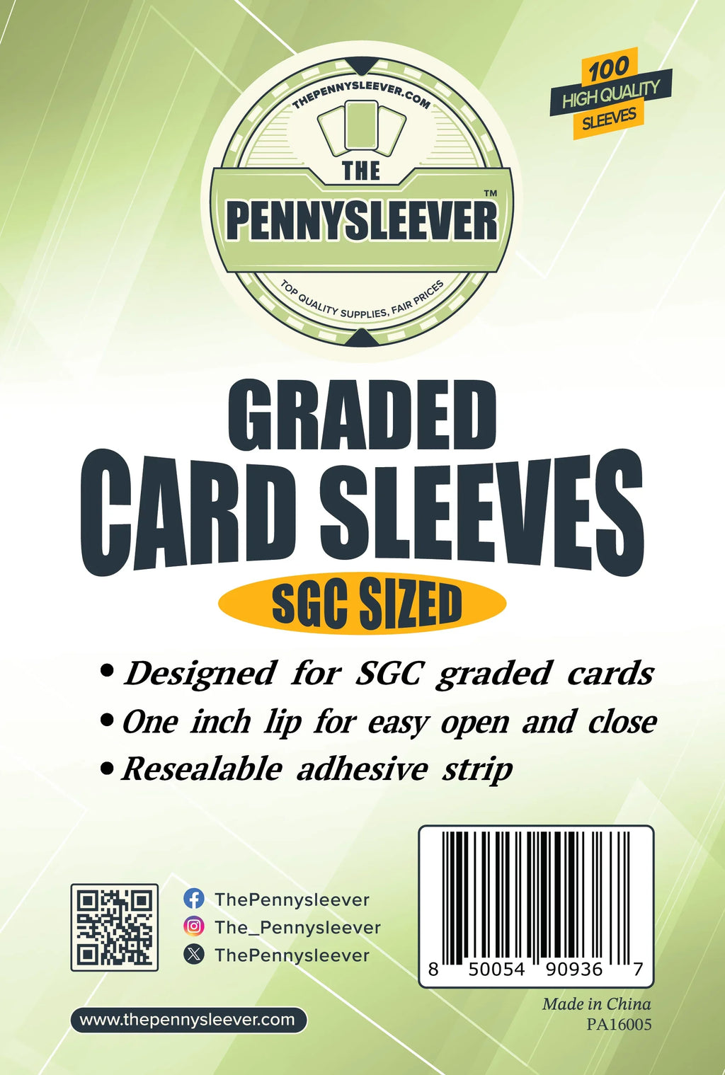 Perfect Fit SGC Graded Card Sleeves (100 count) - Out of Play