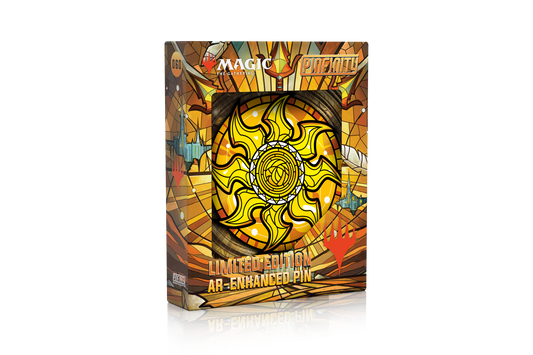 Magic: the Gathering - Stained Glass Plains Pin Pinfinity - Augmented Reality Collectible Pins
