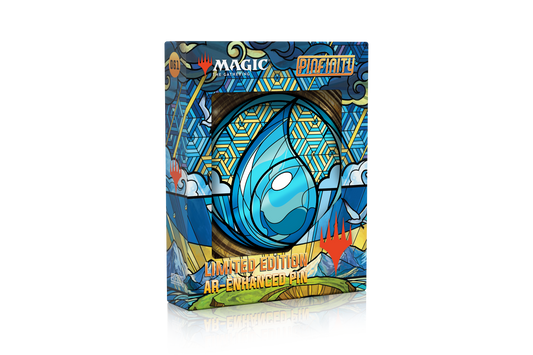 Magic: the Gathering - Stained Glass Island Pin Pinfinity - Augmented Reality Collectible Pins