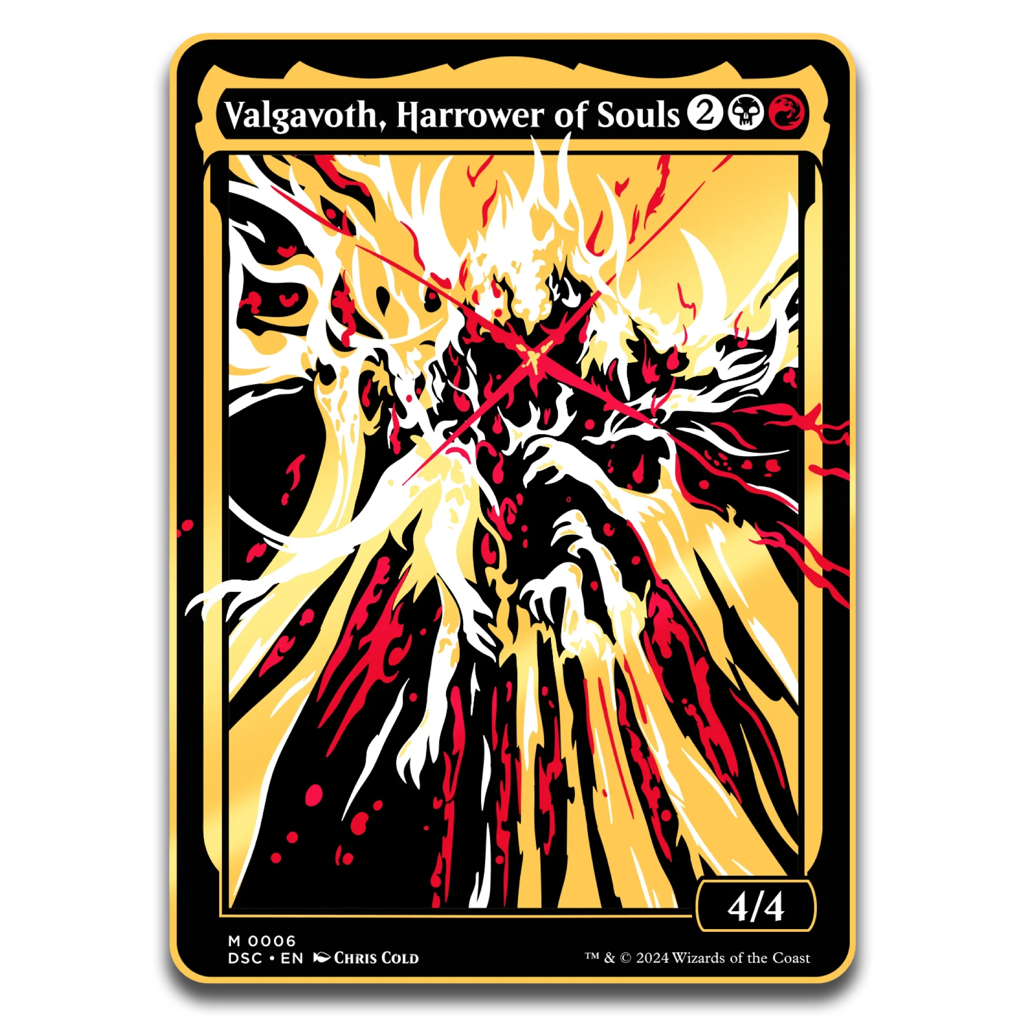 Magic: The Gathering - Valgavoth Harrower of Souls Commander Token - Out of Play