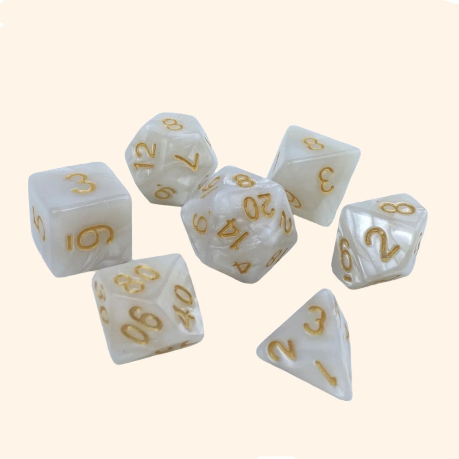 Pearly Dream Dice Collection - Out of Play Board Game Accessories