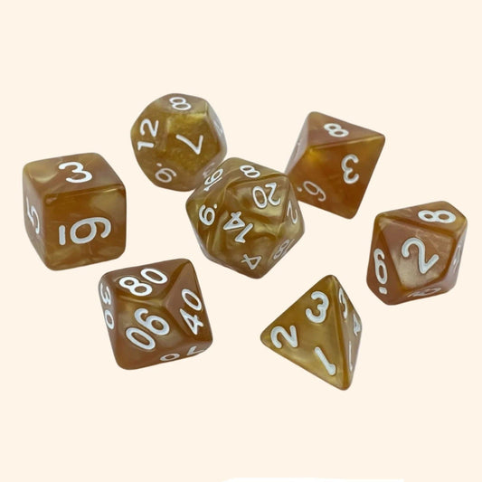 Pearly Dream Dice Collection - Out of Play Board Game Accessories