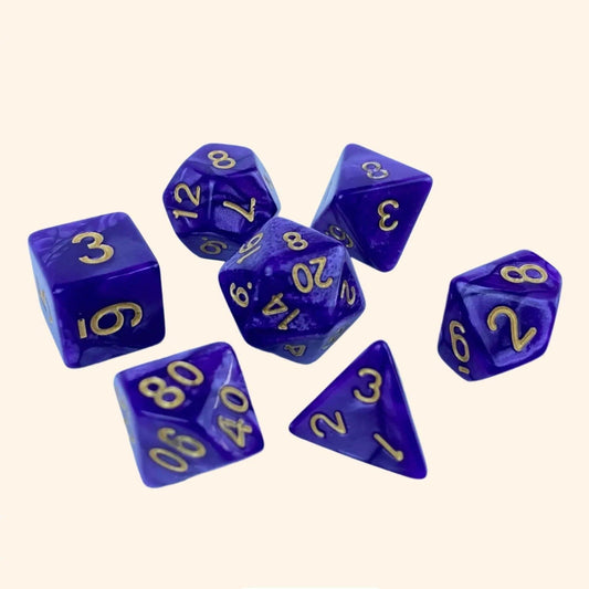 Pearly Dream Dice Collection - Out of Play Board Game Accessories