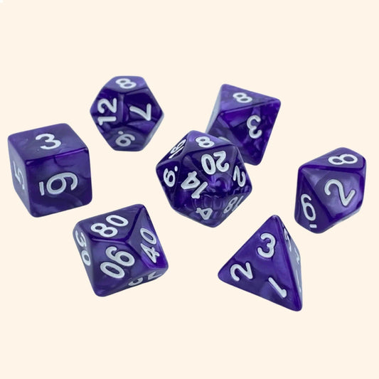 Pearly Dream Dice Collection - Out of Play Board Game Accessories