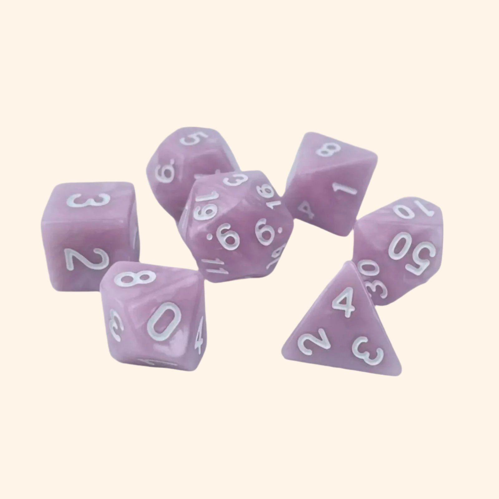 Pearly Dream Dice Collection - Out of Play Board Game Accessories