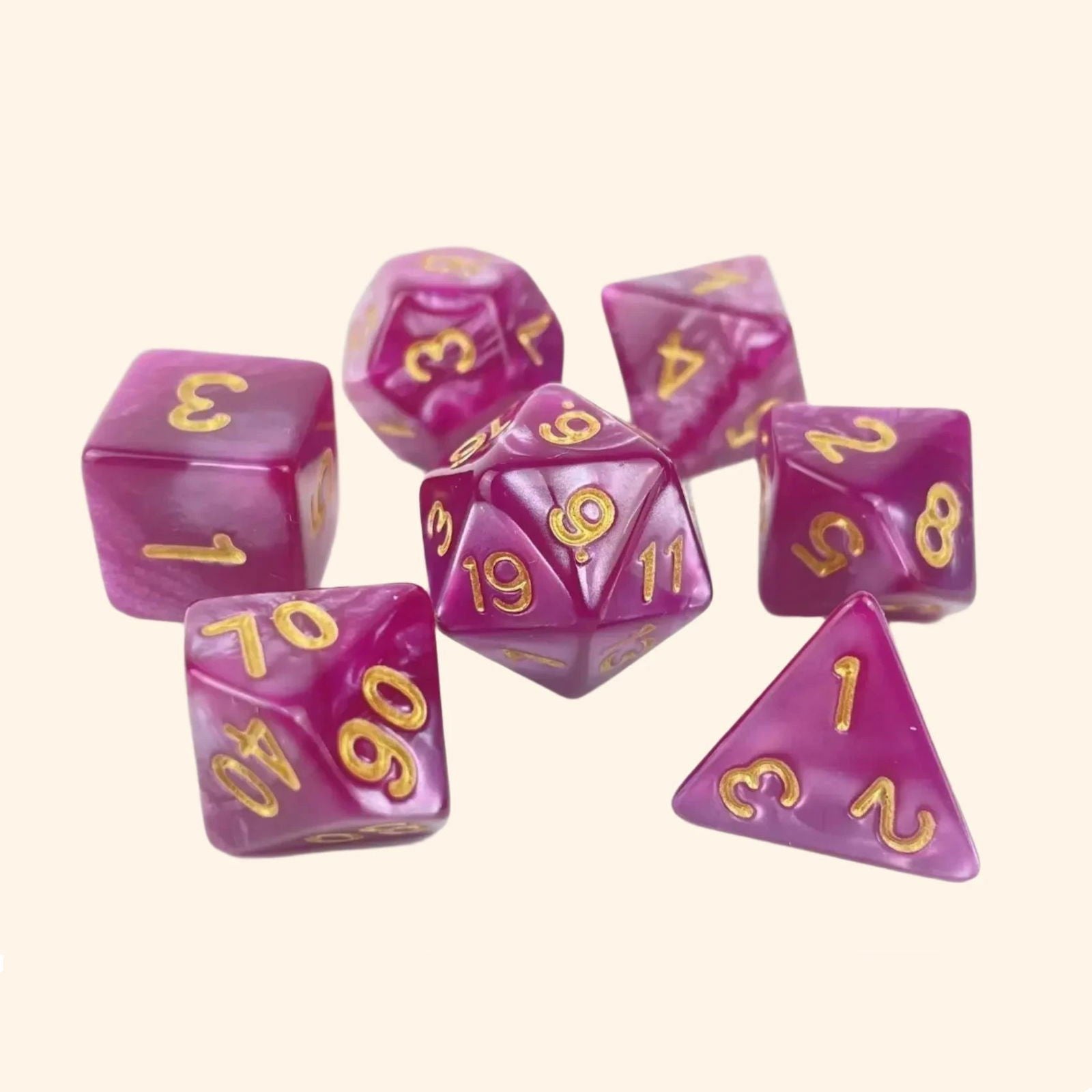 Pearly Dream Dice Collection - Out of Play Board Game Accessories