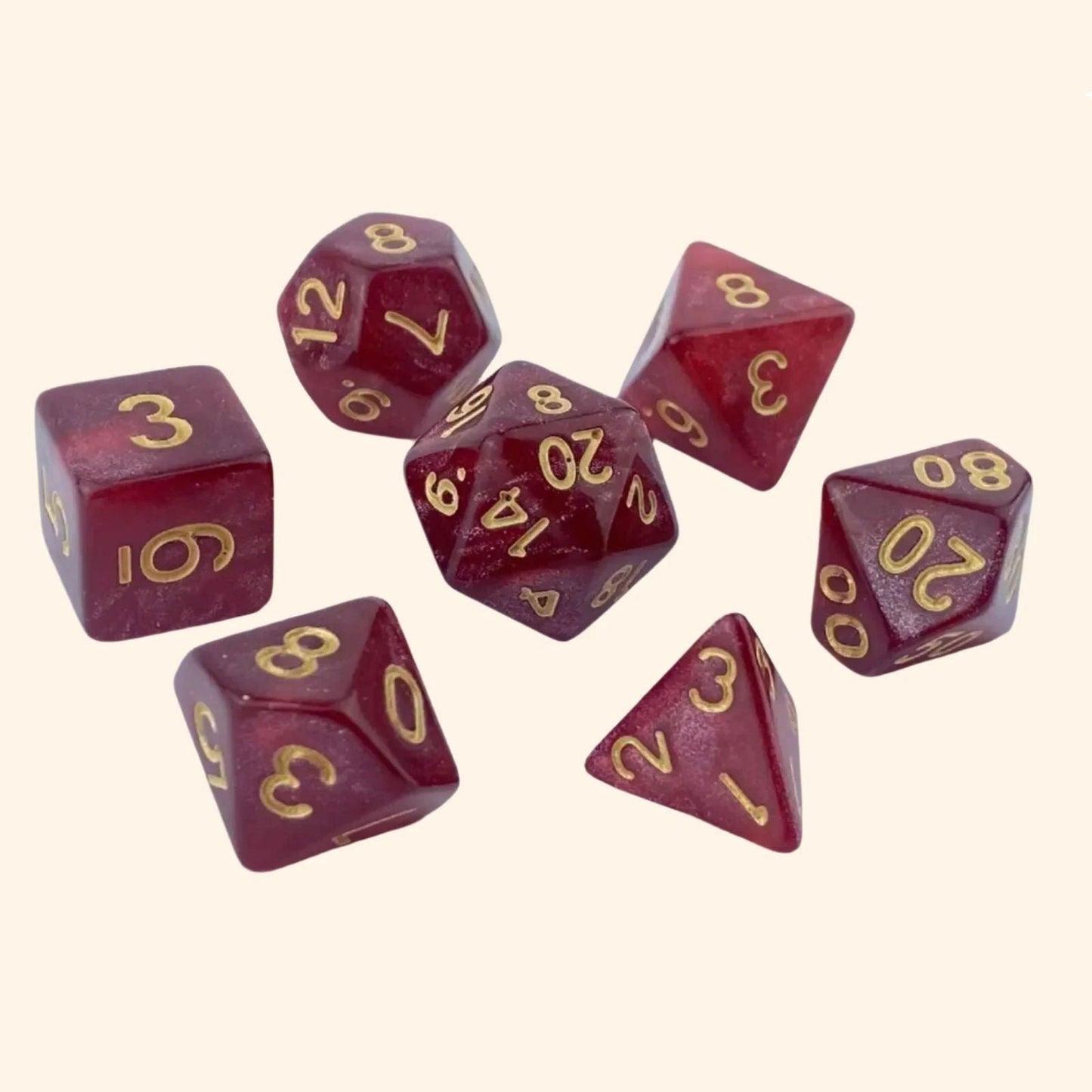 Pearly Dream Dice Collection - Out of Play Board Game Accessories