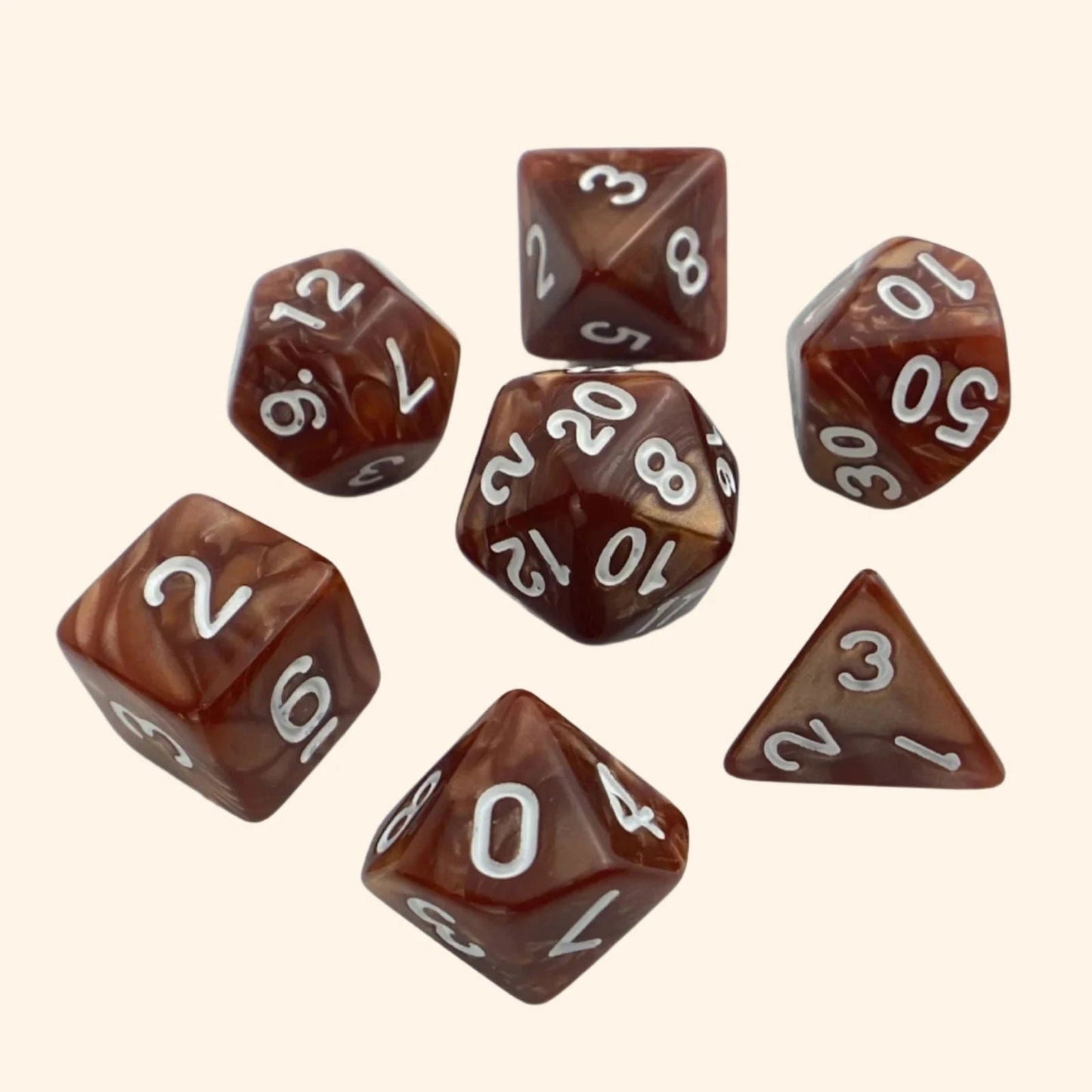 Pearly Dream Dice Collection - Out of Play Board Game Accessories