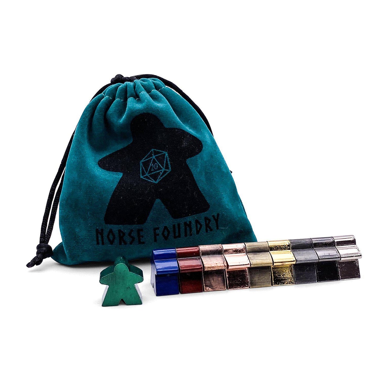 10 Pack of Metal Meeples (Random Colors)