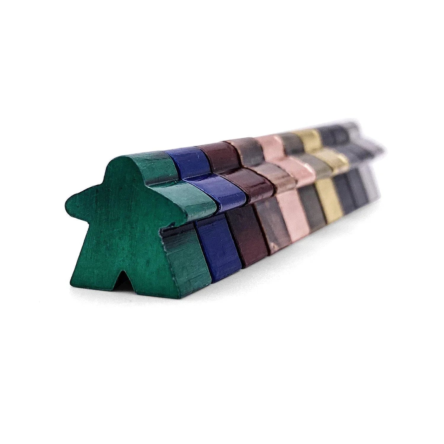 10 Pack of Metal Meeples (Random Colors) - Out of Play