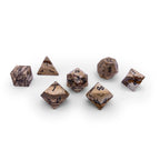Picture Jasper - 7 Piece RPG Set Gemstone Dice - Out of Play