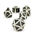 Pirate Dice - Blackbeard 7 Piece RPG set Alloy Metal Dice - Out of Play