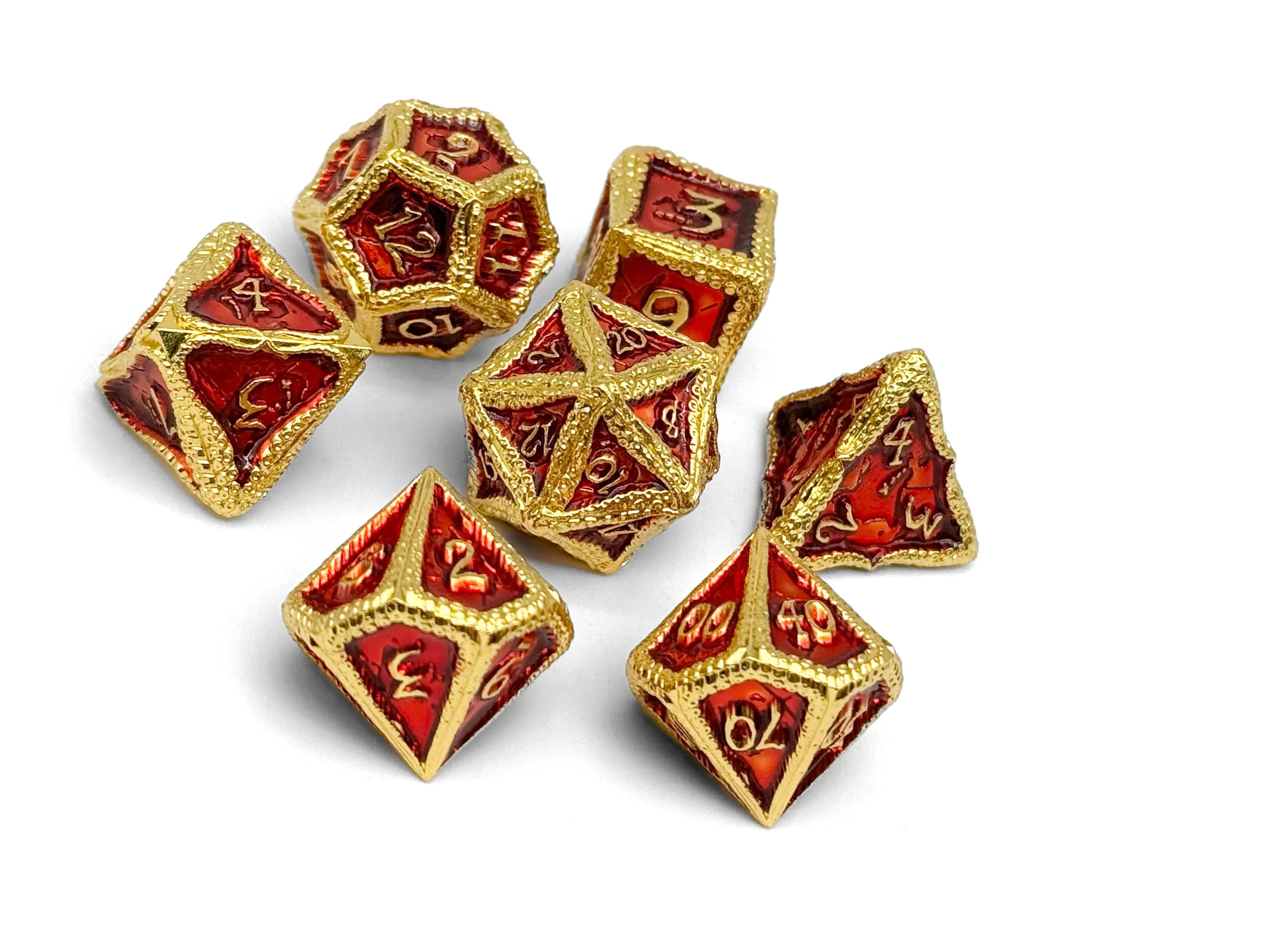 Pirate Dice - Cutlass Cove 7 Piece RPG set Alloy Metal Dice