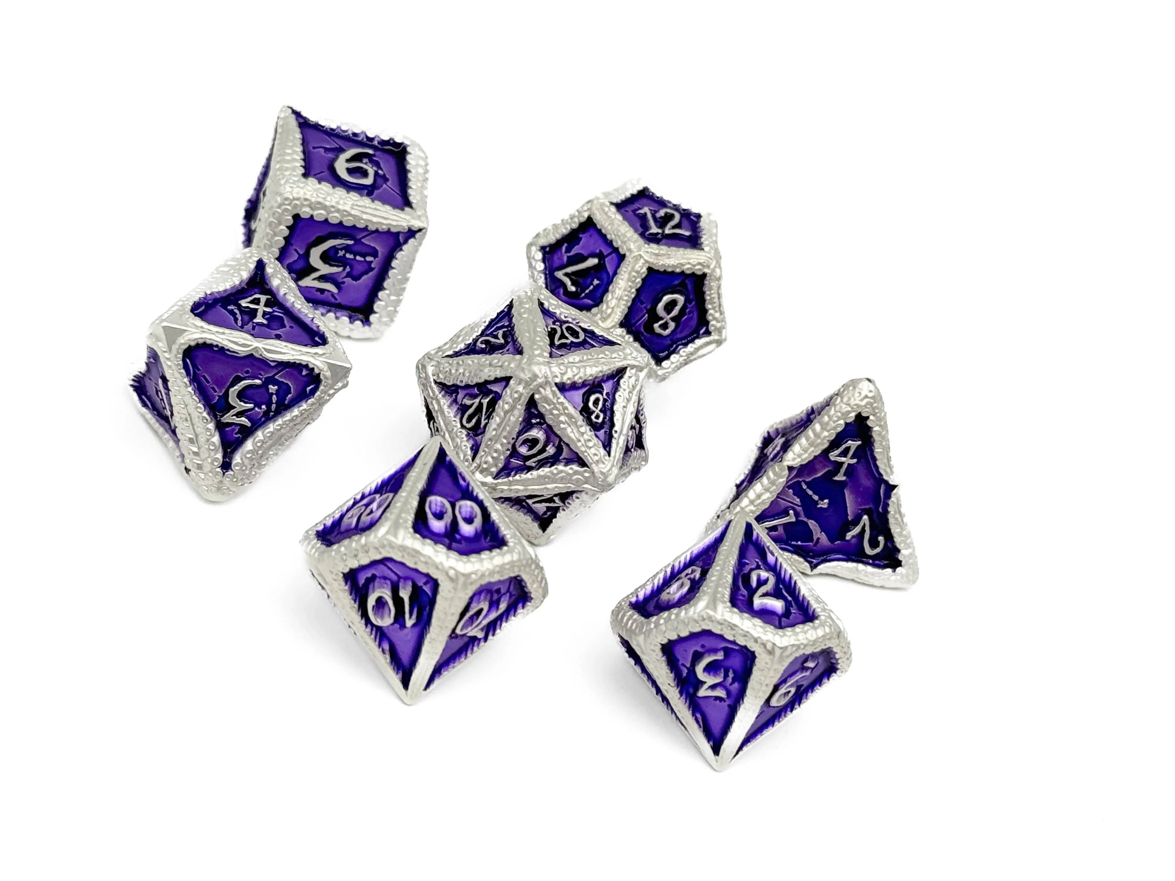 Pirate Dice - Parley 7 Piece RPG set Alloy Metal Dice - Out of Play