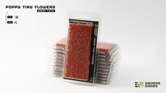 Gamers Grass - Tiny Flower Tuft Set - Poppy - Out of Play