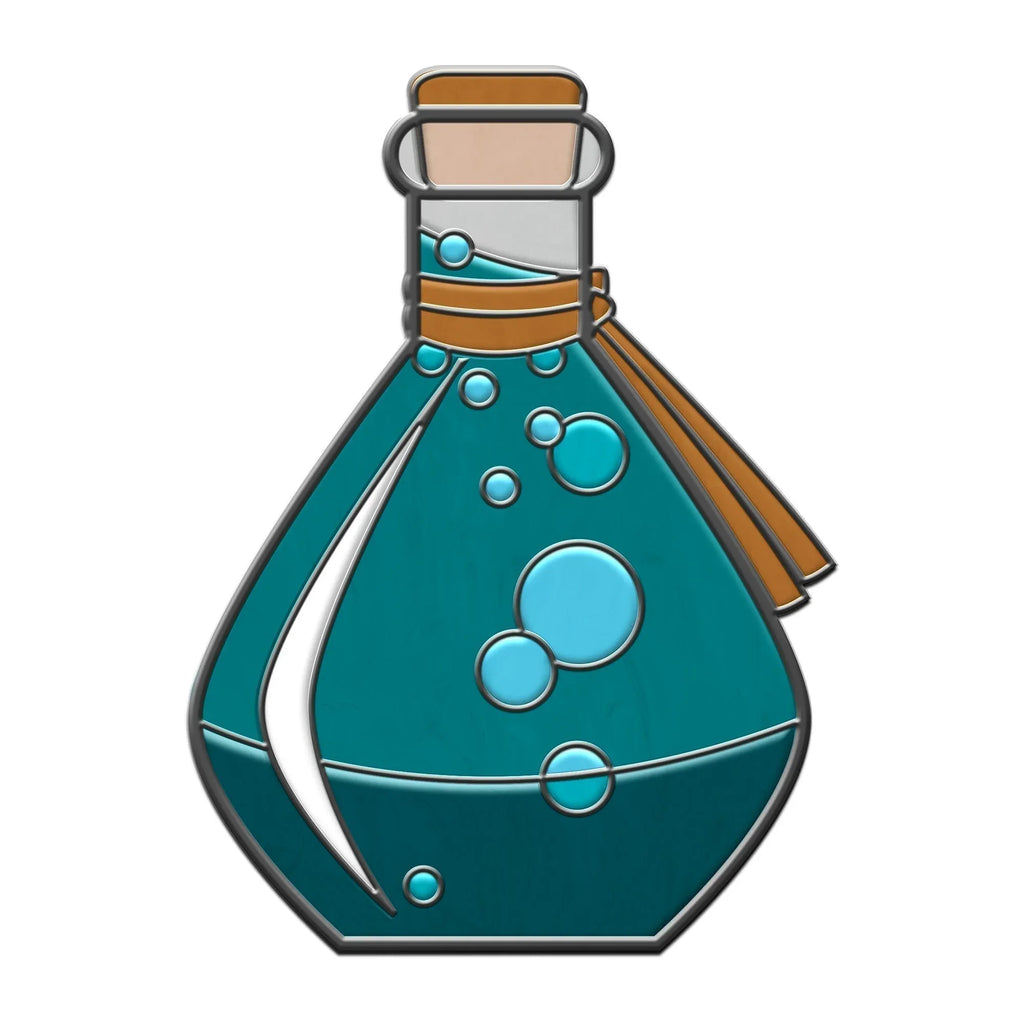 Potion Bottle - Hard Enamel Adventure Dice Pin Metal by Norse Foundry - Out of Play