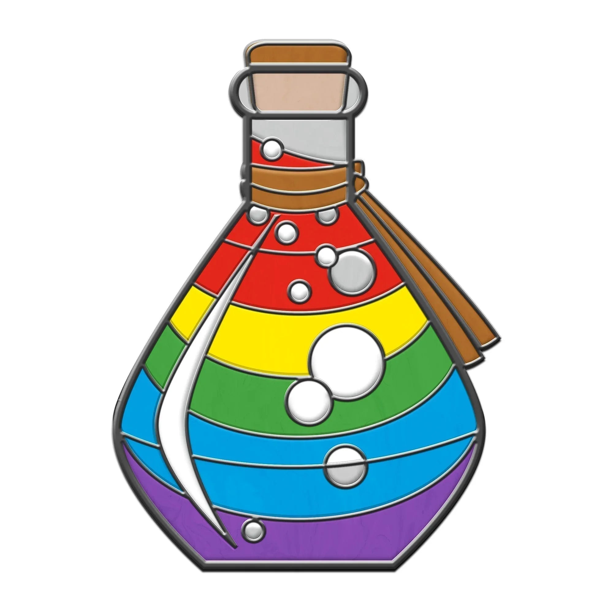 Potion Bottle - Hard Enamel Adventure Dice Pin Metal by Norse Foundry - Out of Play