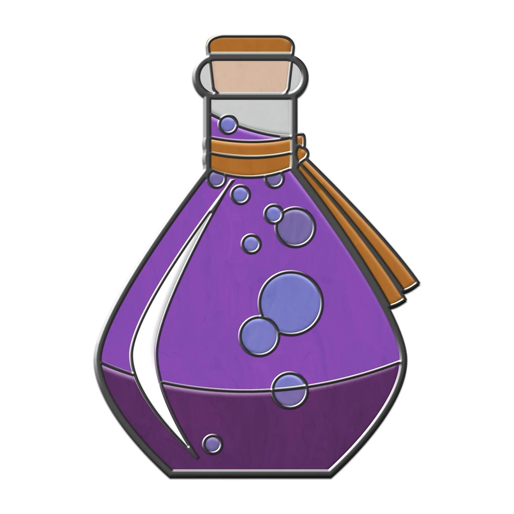 Potion Bottle - Hard Enamel Adventure Dice Pin Metal by Norse Foundry - Out of Play