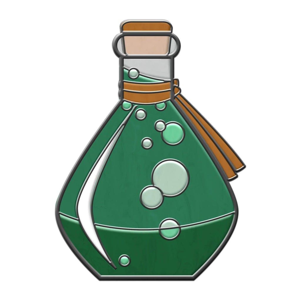 Potion Bottle - Hard Enamel Adventure Dice Pin Metal by Norse Foundry - Out of Play