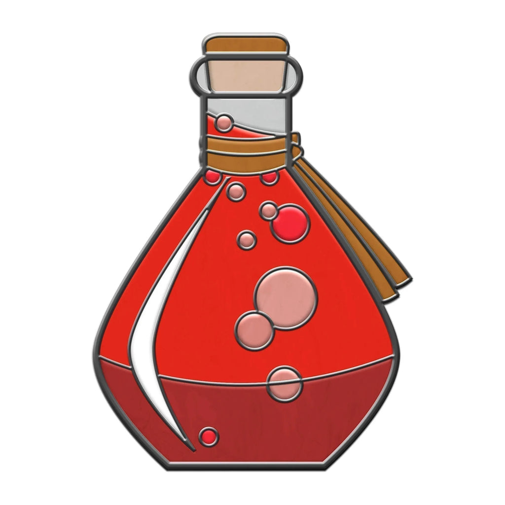 Potion Bottle - Hard Enamel Adventure Dice Pin Metal by Norse Foundry - Out of Play