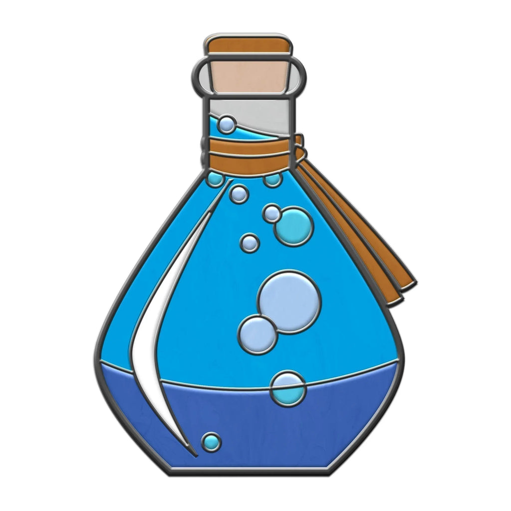 Potion Bottle - Hard Enamel Adventure Dice Pin Metal by Norse Foundry - Out of Play