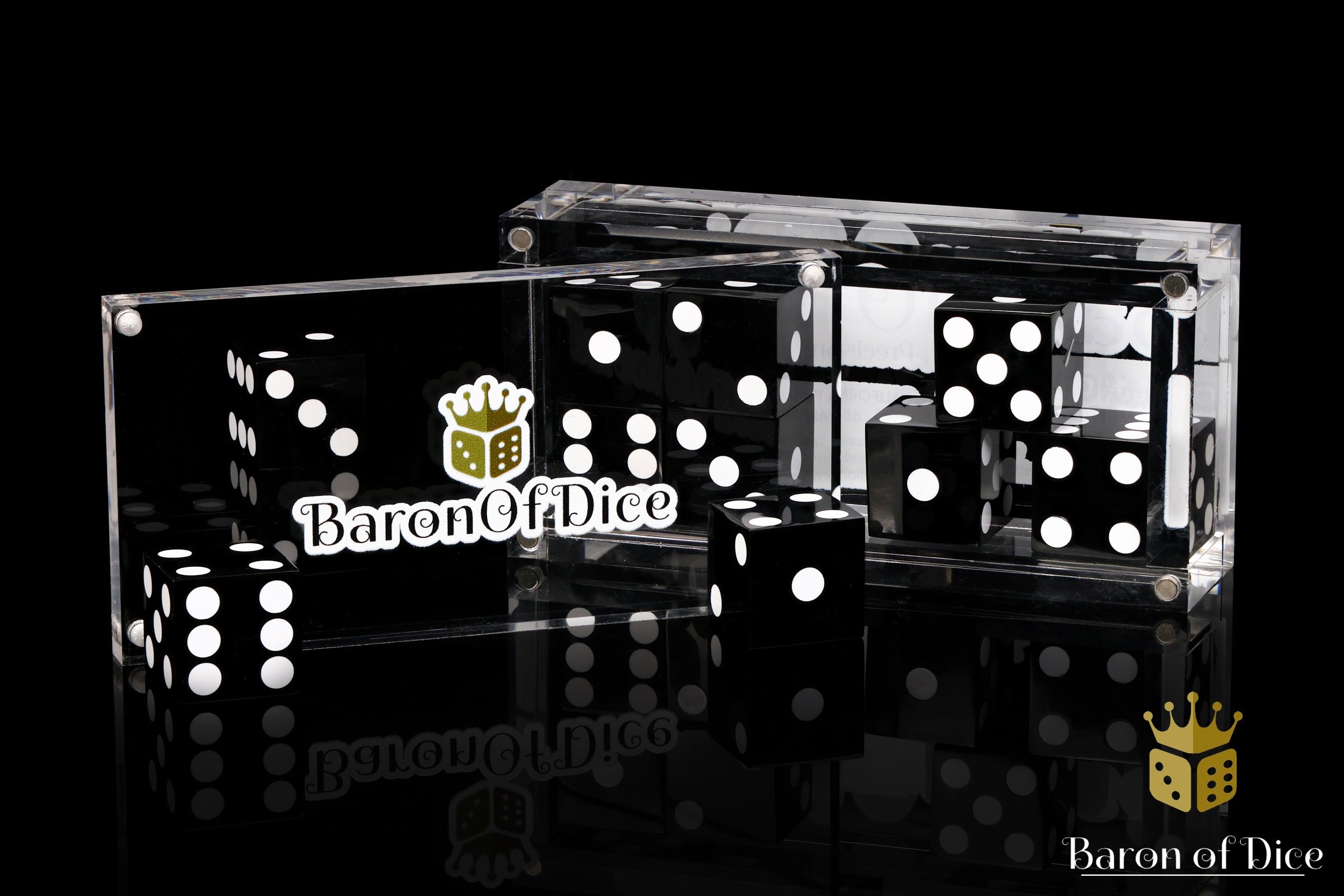 Precision Dice - Black - Out of Play