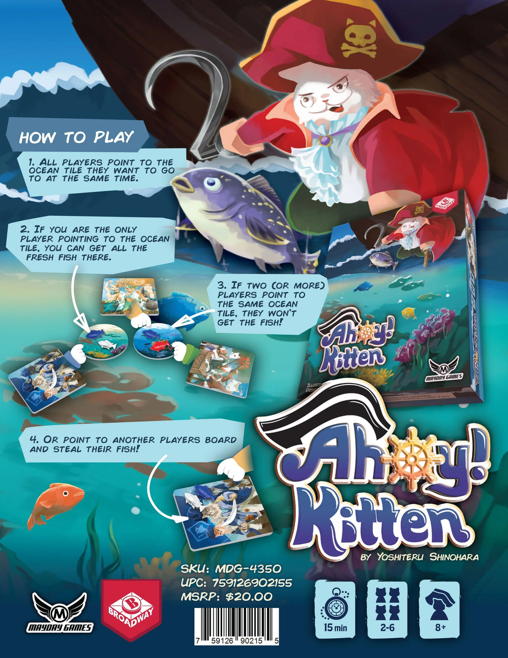 Ahoy Kitten 2-6 Player Casual Game - Out of Play