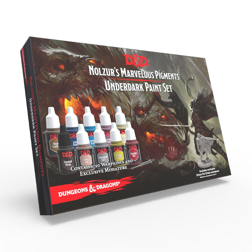 The Army Painter - D&D - Nolzur's Marvelous Pigments - Underdark Paint Set & Miniature - Out of Play