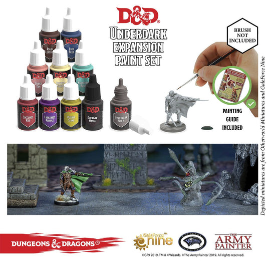 The Army Painter - D&D - Nolzur's Marvelous Pigments - Underdark Paint Set & Miniature PunkOuter Games
