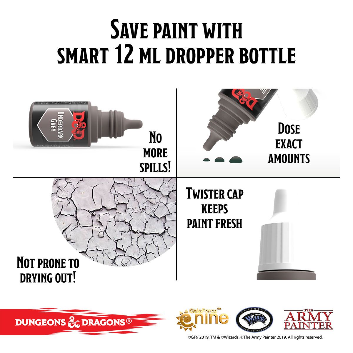 The Army Painter - D&D - Nolzur's Marvelous Pigments - Underdark Paint Set & Miniature - Out of Play