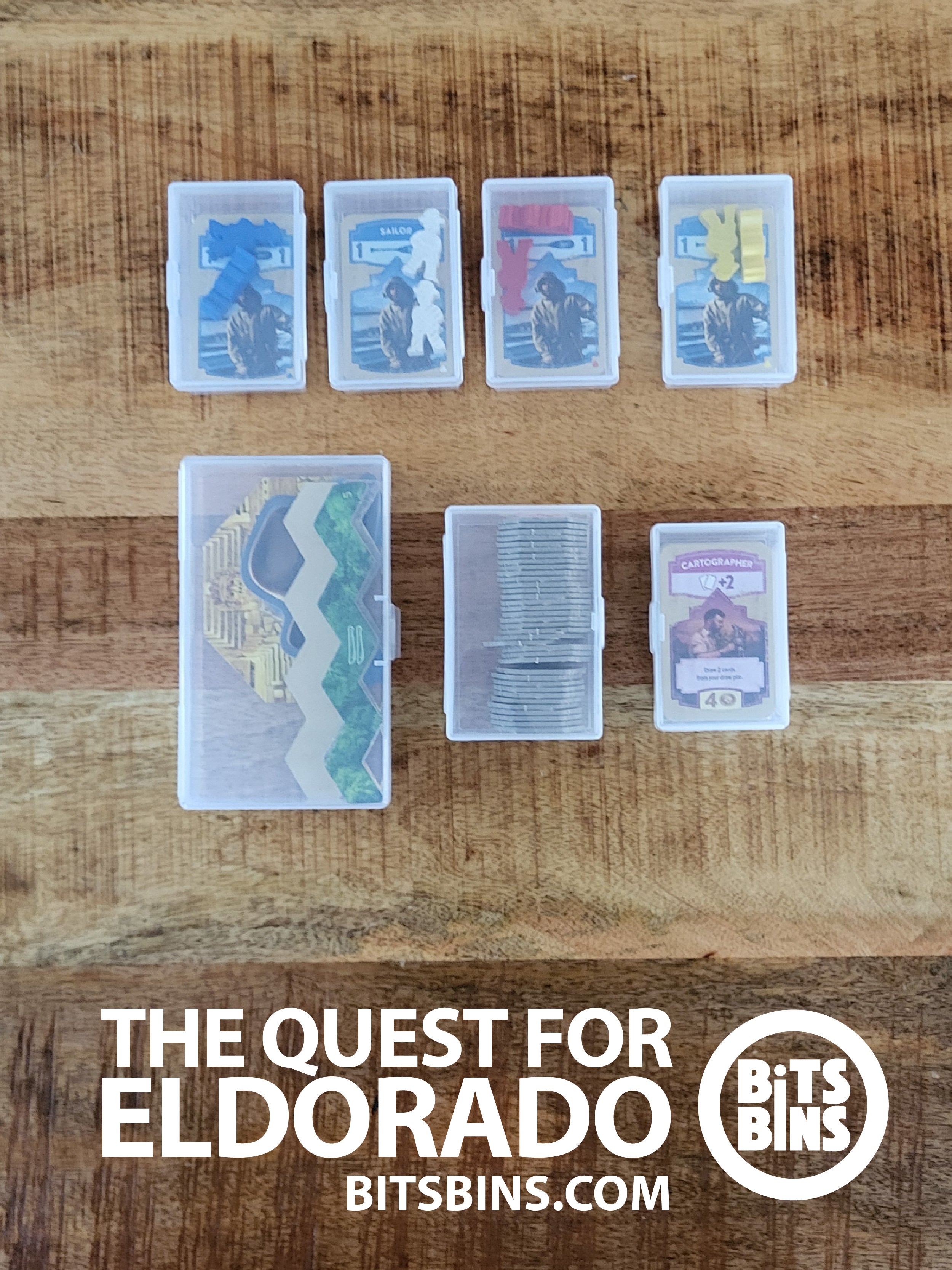 Bits Bins Quest for Eldorado, The (2017 1st ed.) - 5 Originals, 1 XL, 1 Tile - Out of Play