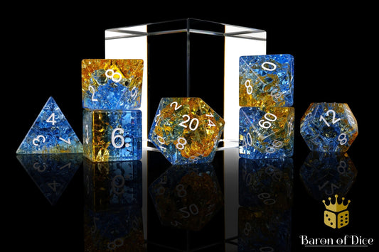 Liuli Glass RPG Dice Set - 7 Pieces - Out of Play