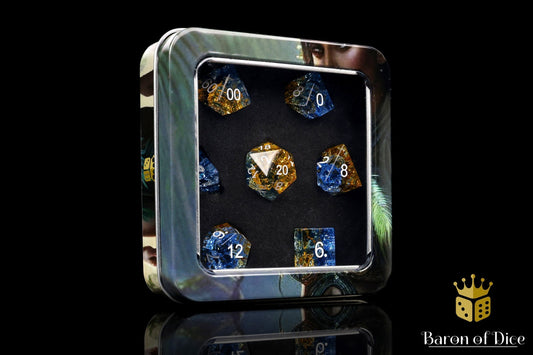 Liuli Glass RPG Dice Set - 7 Pieces - Out of Play