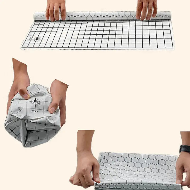 RPG Gaming Mat Double-Sided Square & Hex 23"x35" - Out of Play